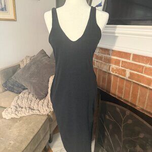 Beyond Yoga Black Sleevless Dress with Slit MEDIUM